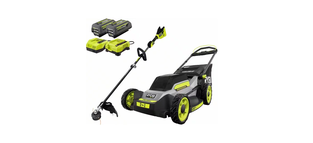 Best Ryobi Walk Behind Push Mower and String Trimmer