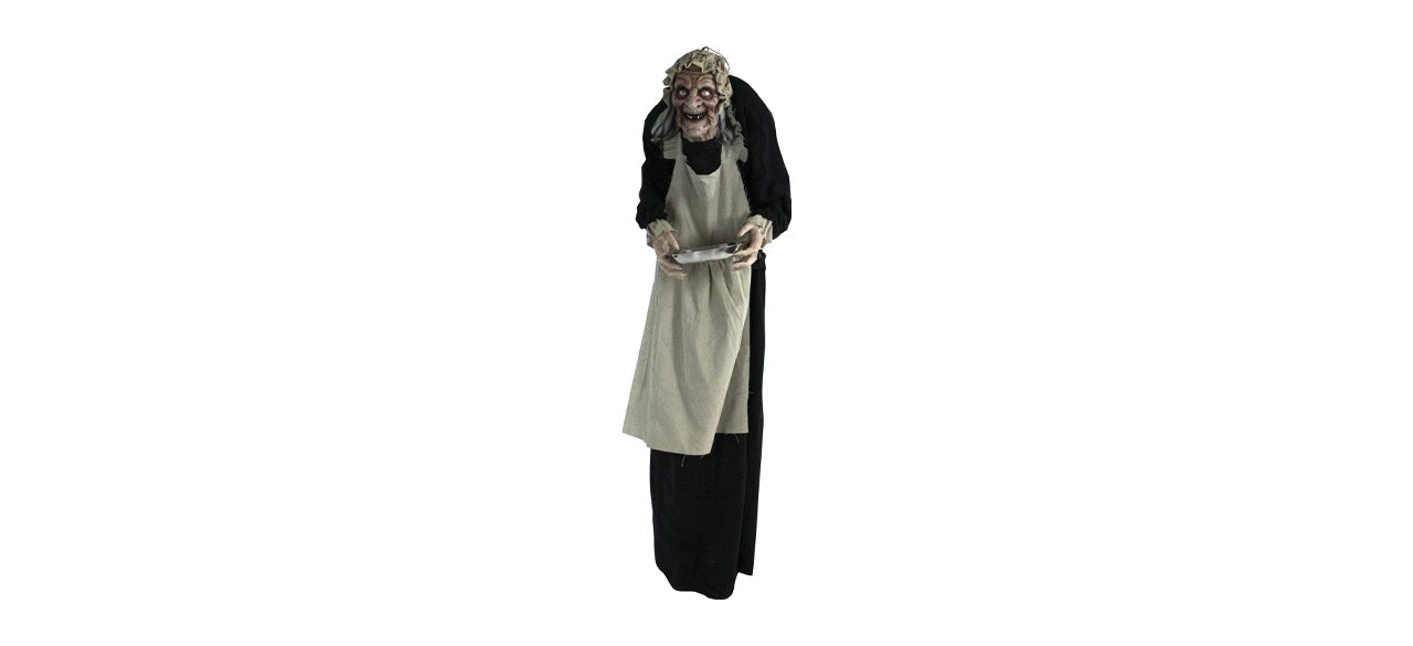 Life-Size Animatronic Zombie Maid on white background