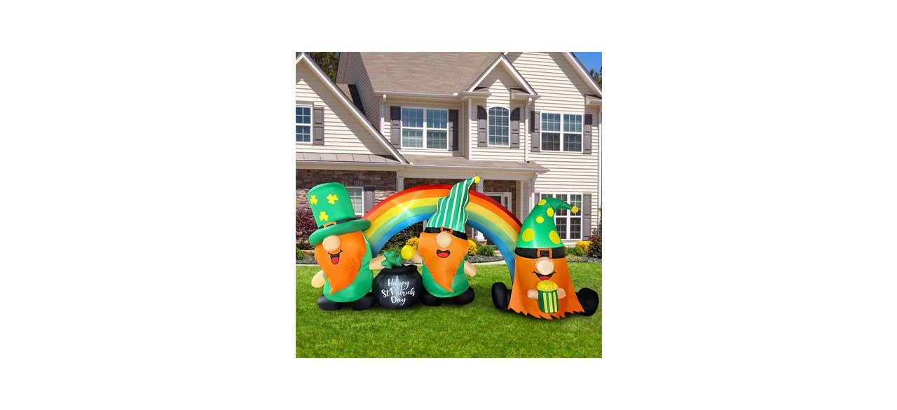 Best Blowout Fun Inflatable St. Patrick’s Day Gnomes with Rainbow