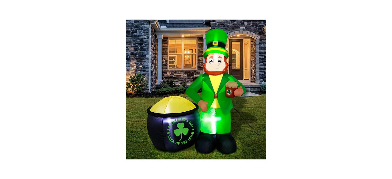 Best Gudelak 6-ft St. Patrick’s Day Inflatable Leprechaun