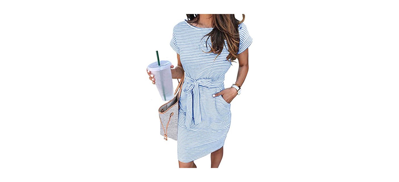 Best Merokeety Women's Summer T-Shirt Dress