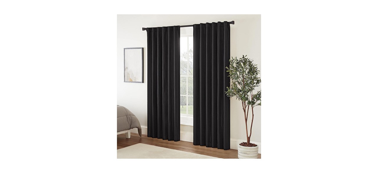 Eclipse Fresno Modern Blackout Curtain on white background