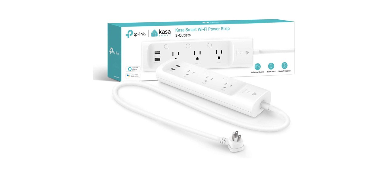 Kasa Smart Plug Power Strip on white background