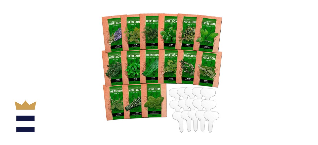 HOMEGROWN 15 Non-GMO Culinary Herb Seed Vault