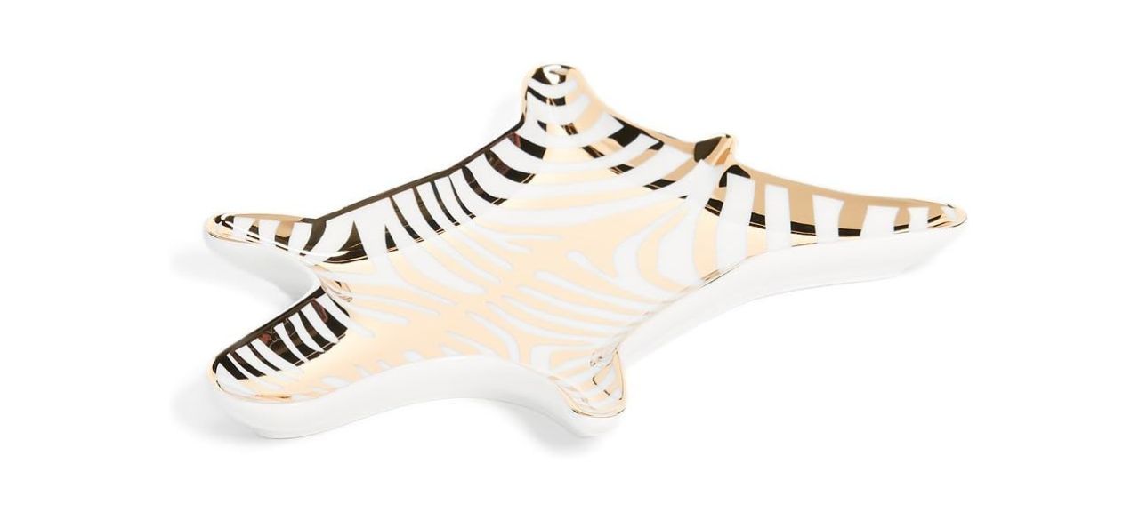 Jonathan Adler Metallic Zebra Dish