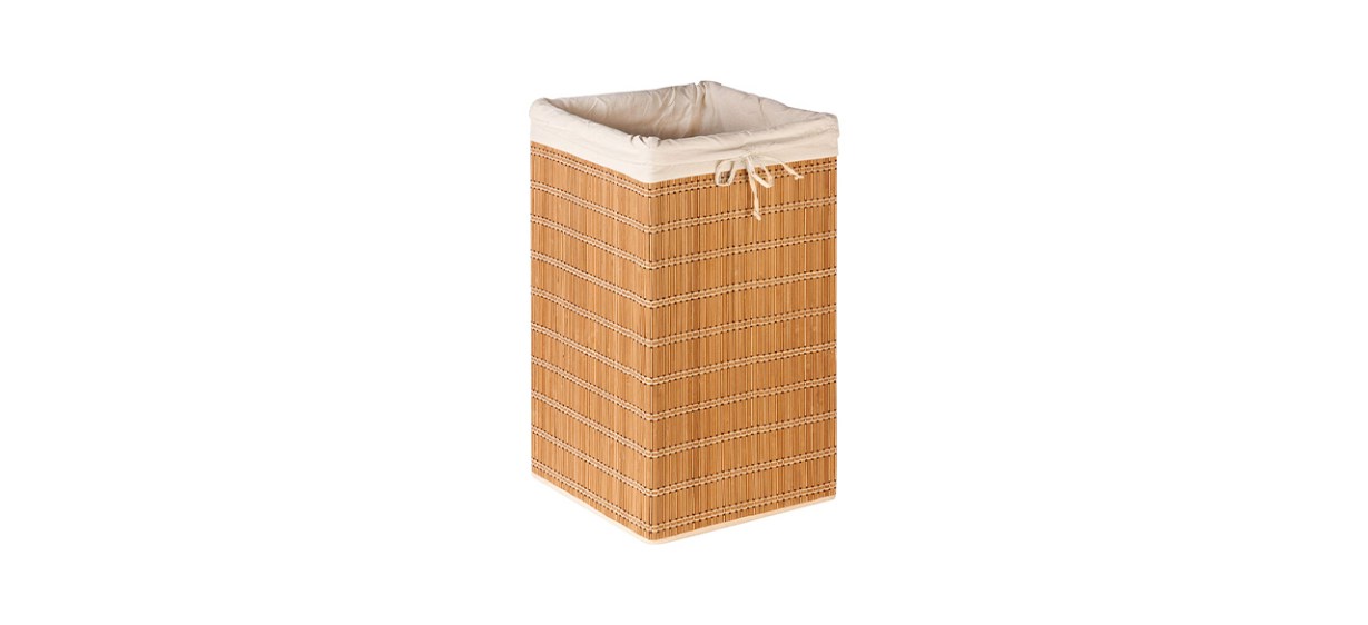 Honey-Can-Do Bamboo Wicker Laundry Hamper