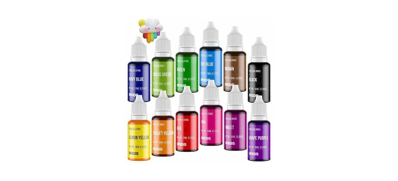 Nomeca 12-color Cake Food Coloring Set