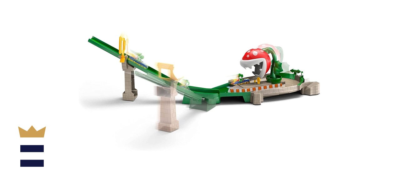 Hot Wheels Mario Kart Piranha Plant Slide Track Set