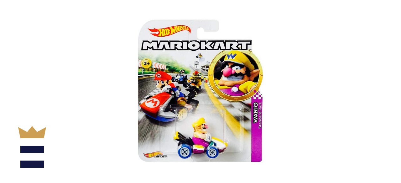 Hot Wheels Mario Kart Wario Die-Cast Character Car