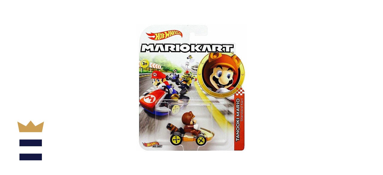 Hot Wheels Nintendo Premium Mario Kart Tanooki Mario Diecast Standard Kart