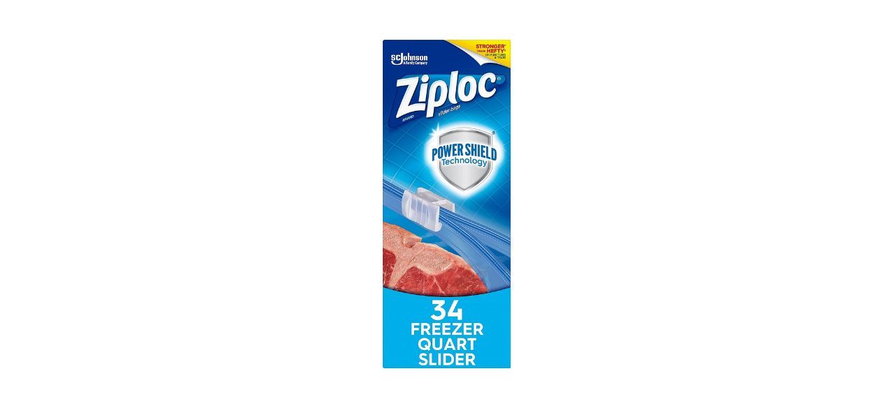 Ziploc Quart Food Storage Freezer Slider Bags