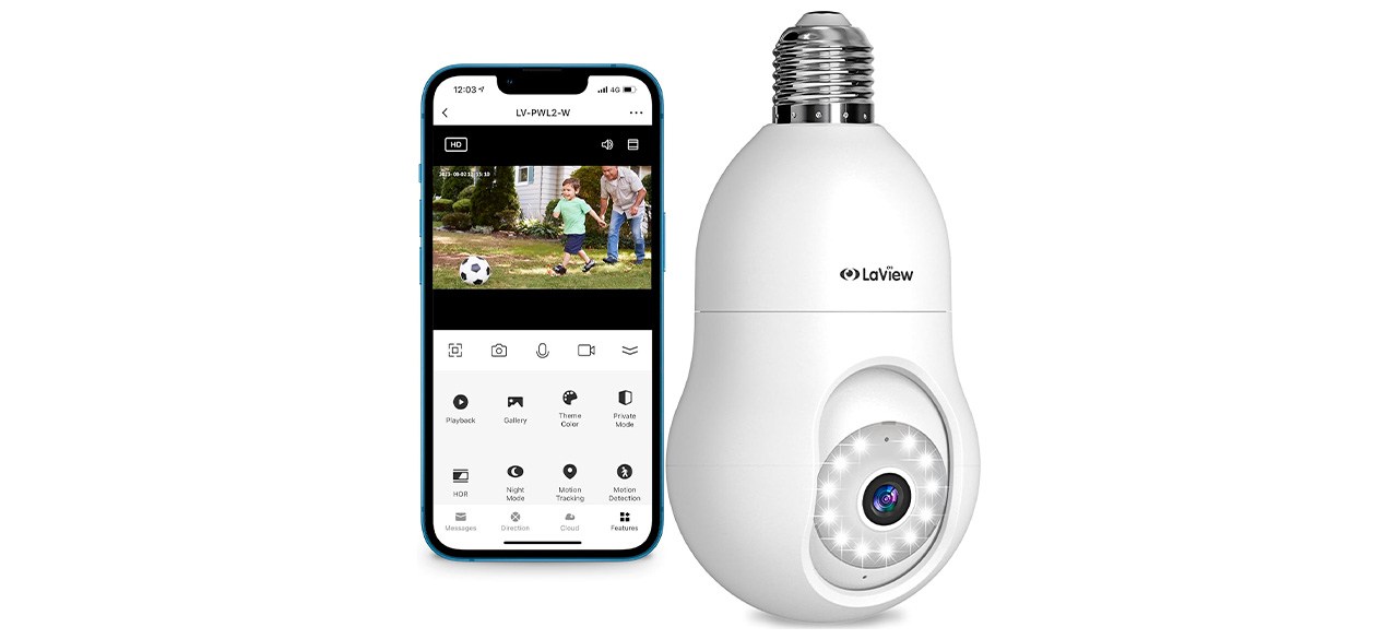 Best LaView 4MP Bulb Security Camera
