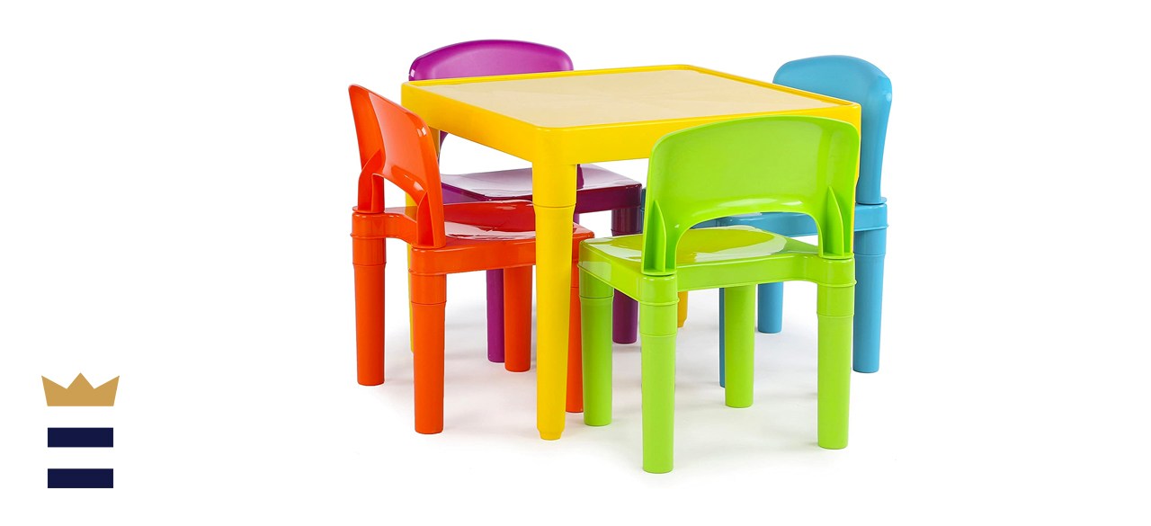 Humble Crew Lightweight Multi-Colored Plastic Table Set