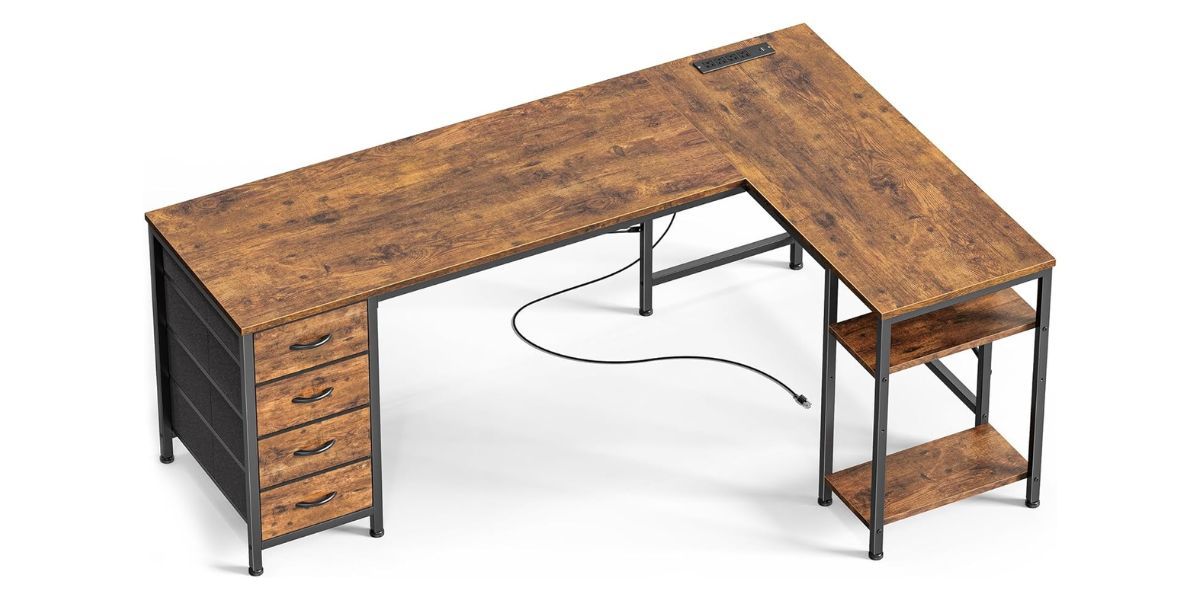 Huuger 63 Inch L Shaped Desk 