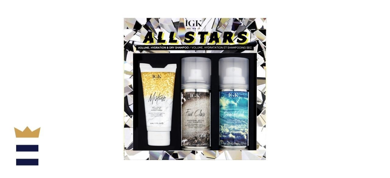 IGK All Stars Volume, Hydration And Dry Shampoo Kit