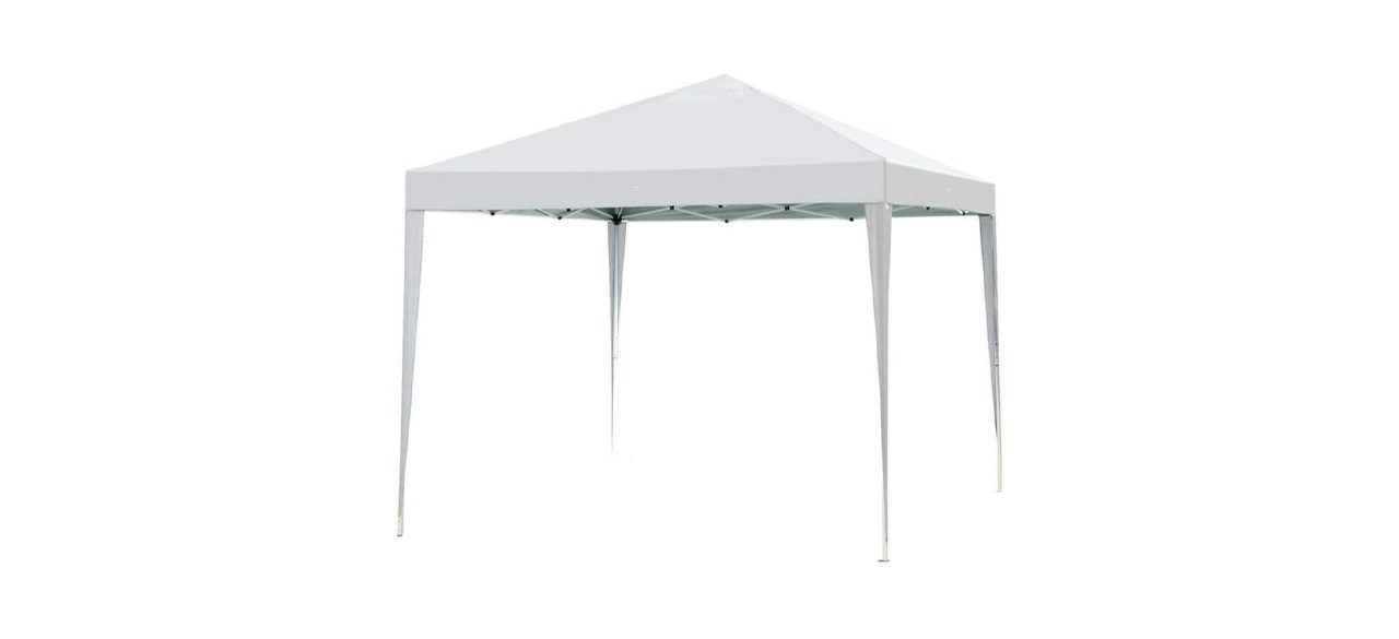 Impact 10' x 10' White Canopy Tent with Dressed Legs