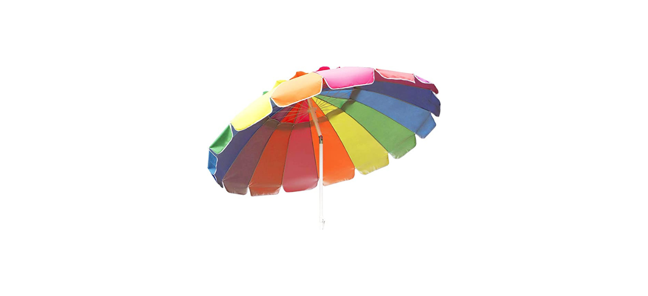 Aoxun Beach 7.5-Foot UPF 50+ Beach Umbrella