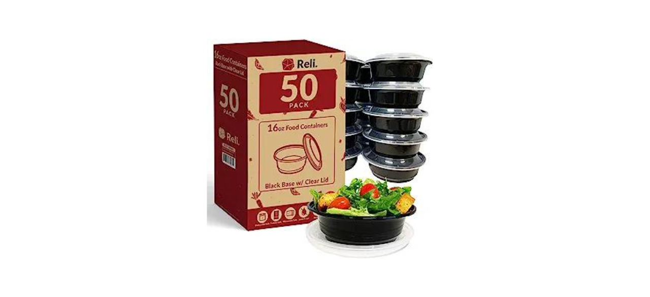  Reli. Meal Prep Containers (50 Pack, 32 oz.)