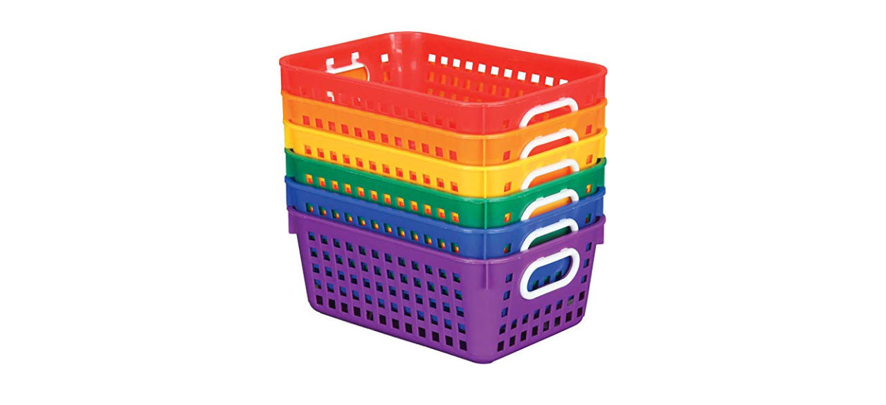 Really Good Stuff® Stackable Storage Tubs With Locking Lid- Small - 5 tubs,  5 lids