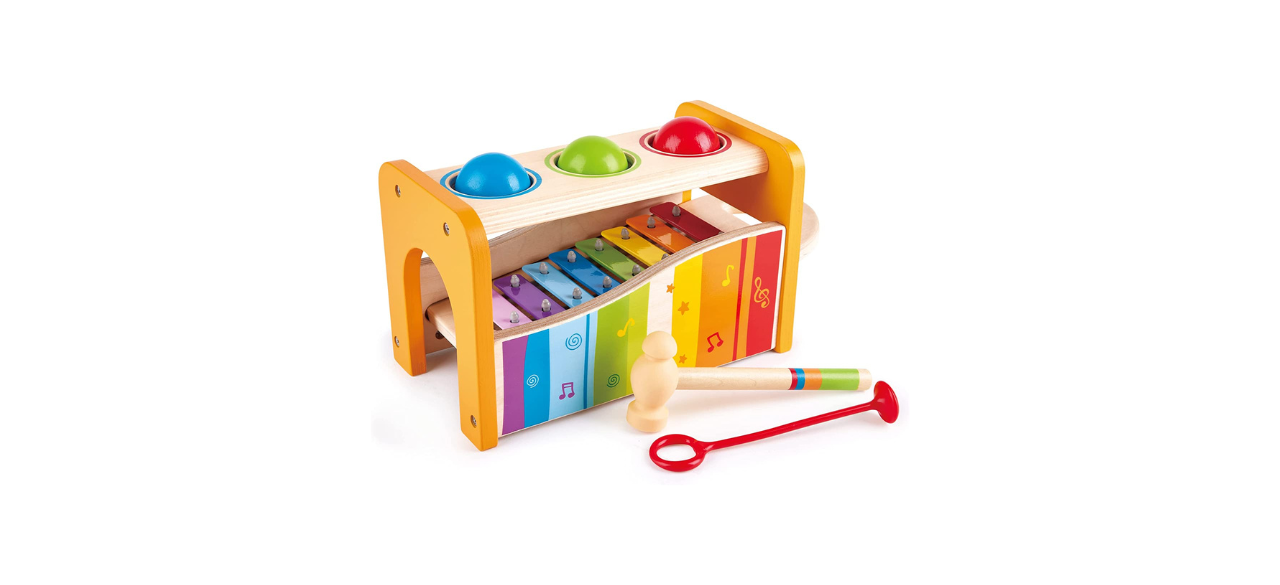 Hape Pound & Tap Bench with Slide Out Xylophone