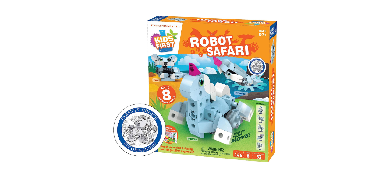 Thames & Kosmos Kids First: Robot Safari - Introduction to Motorized Machines Science Experiment Kit