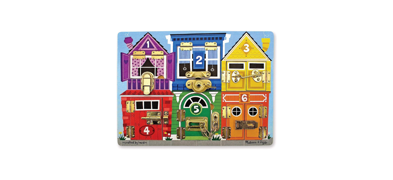 Melissa & Doug Latches Wooden Activity Board