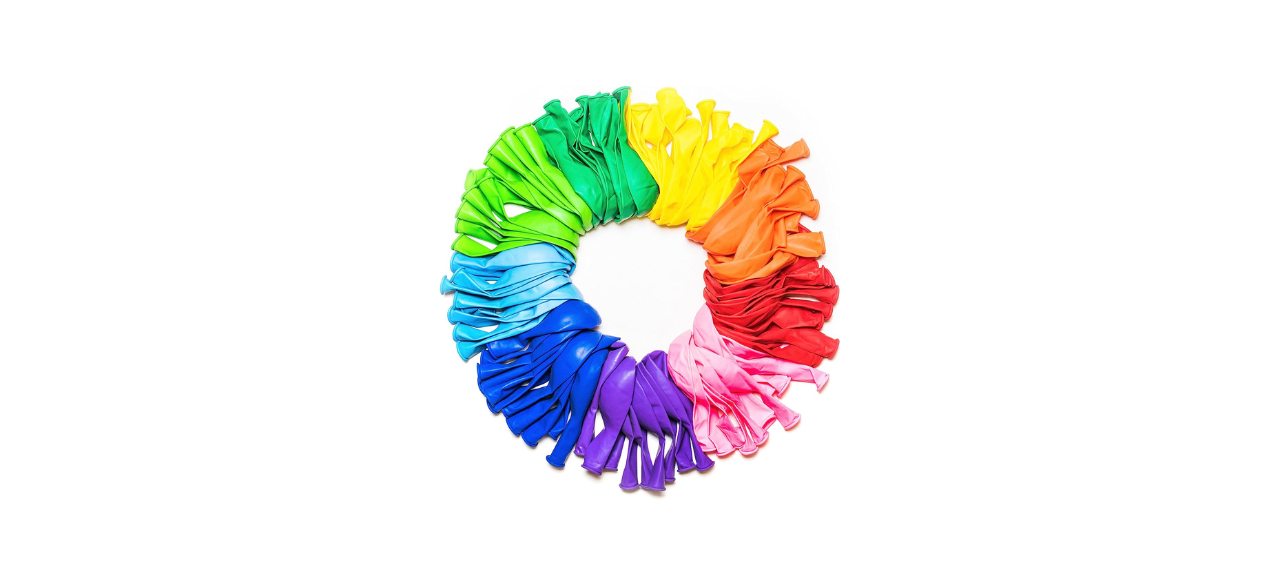 Dusico Balloons Rainbow Set (100 Pack) 12 Inches