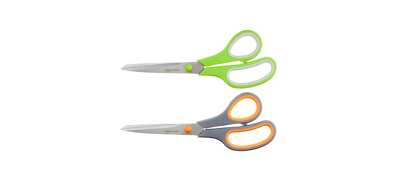 Amazon Basics Multipurpose Office Scissors - 2-Pack