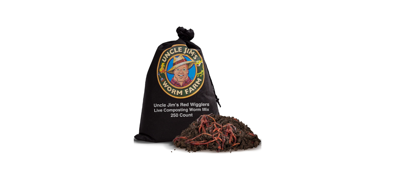 Uncle Jim's Worm Farm 250 Count Red Wiggler Live Composting Worms