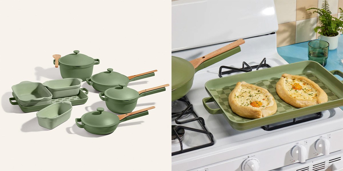 Green Ultimate Cookware Set collage