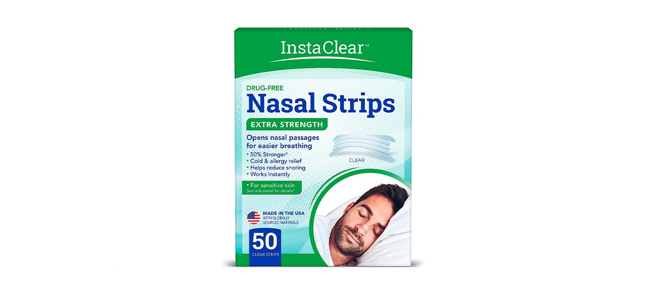 Clear Passage Nasal Strips, Clear Extra Strength, 50 Count | Works  Instantly to Improve Sleep, Snoring, and Nasal Congestion