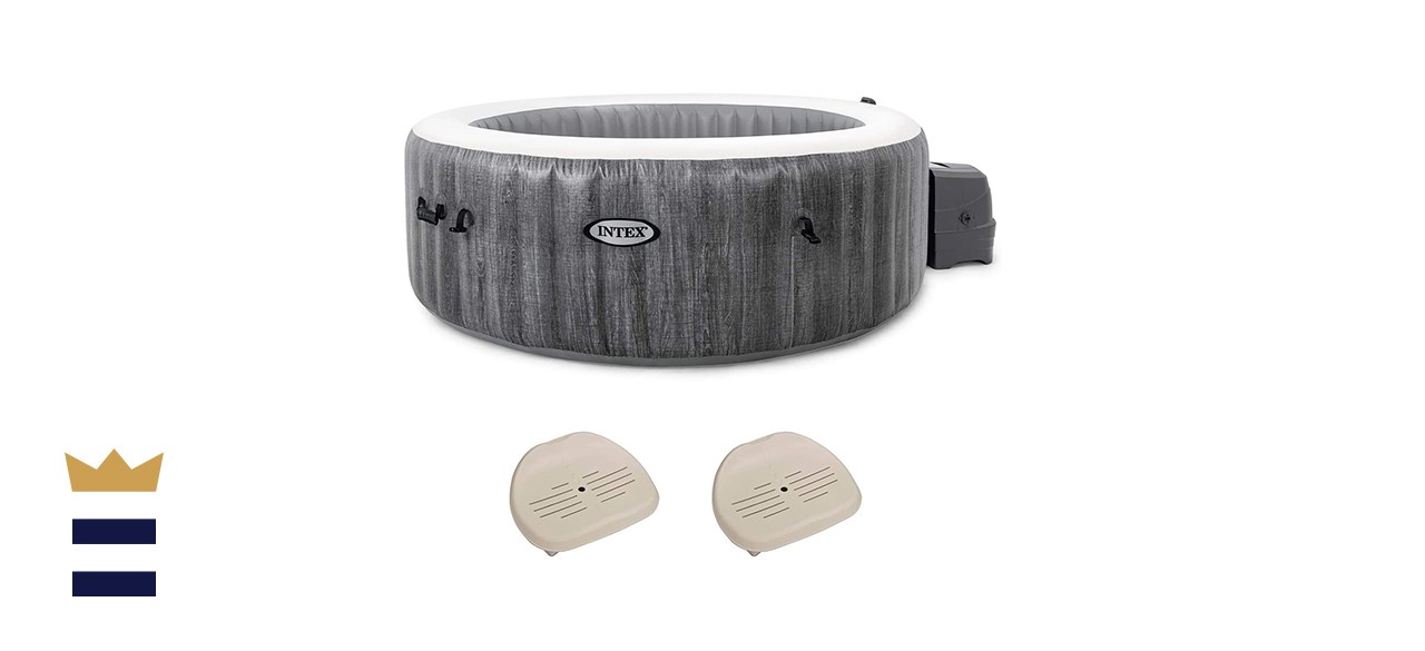 Intex PureSpa Greywood Deluxe 6-Person Inflatable Hot Tub