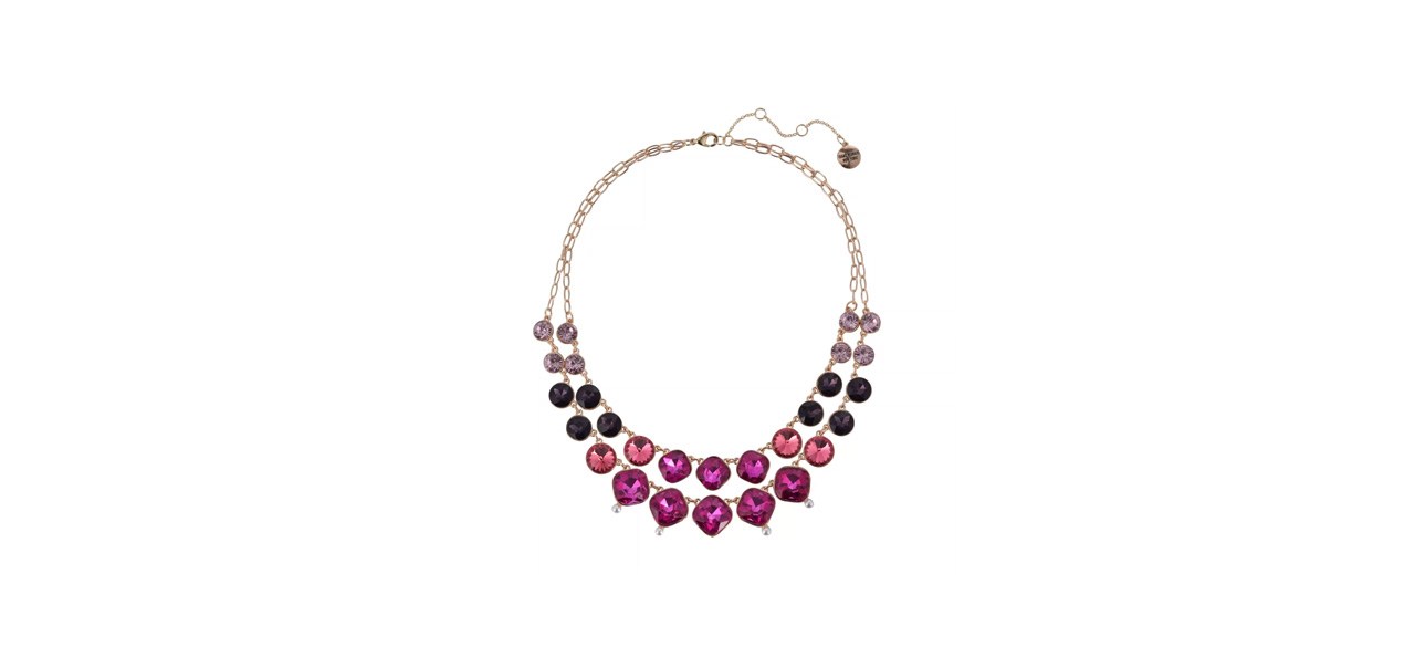 Issac Mizrahi New York Multi Stone Statement Necklace