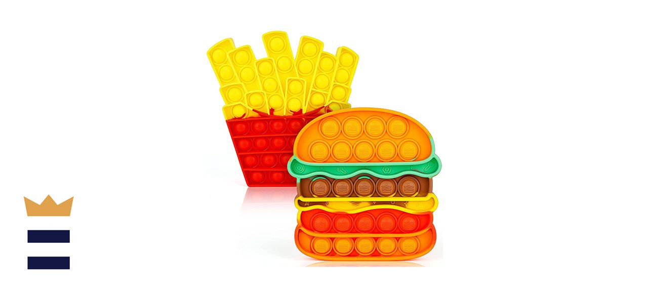 iTechjoy Fidget Pop-It Burger and Fries Toy