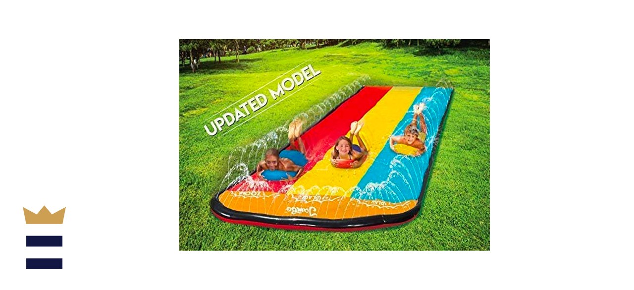 Jambo Triple Lane Slip, Splash and Slide for Backyards