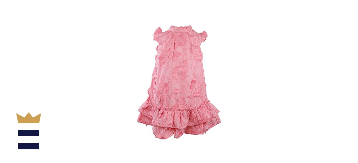 Janie and Jack Embroidered Floral Tiered Dress