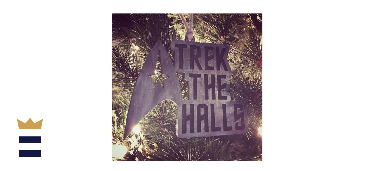 jenXart Trek the Halls Star Trek Christmas Ornament 