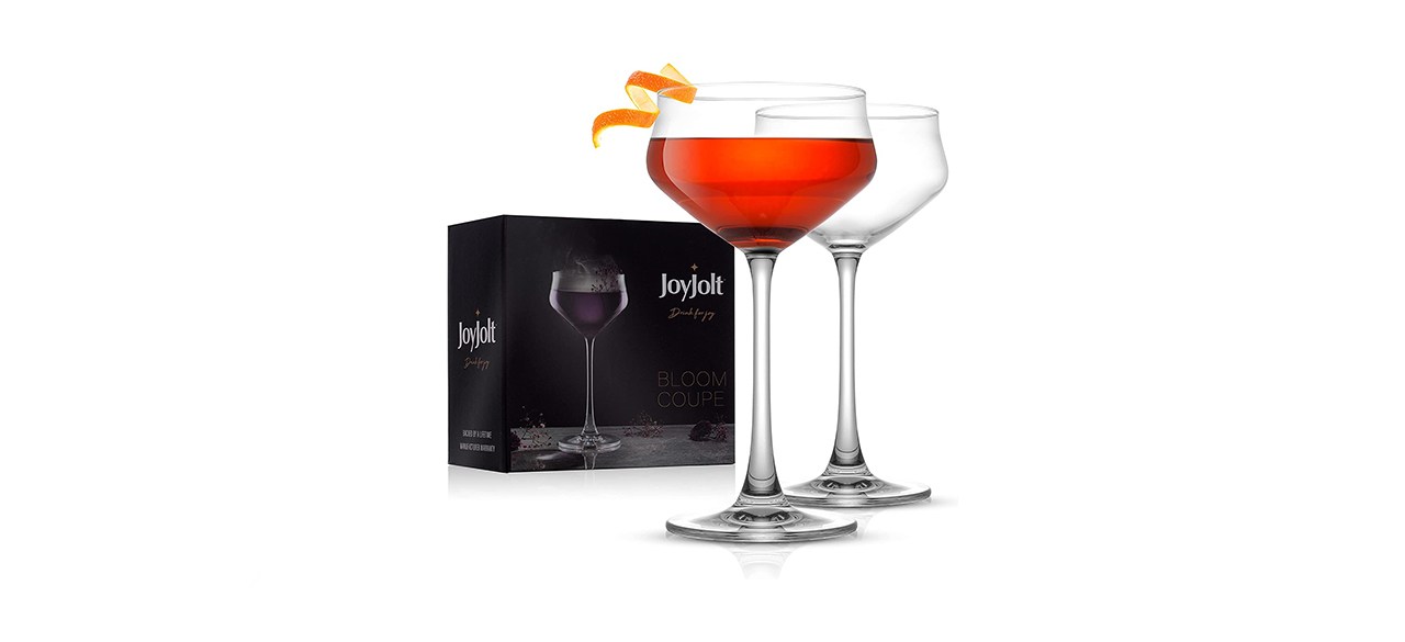 best JoyJolt Bloom Coupe Crystal Glasses