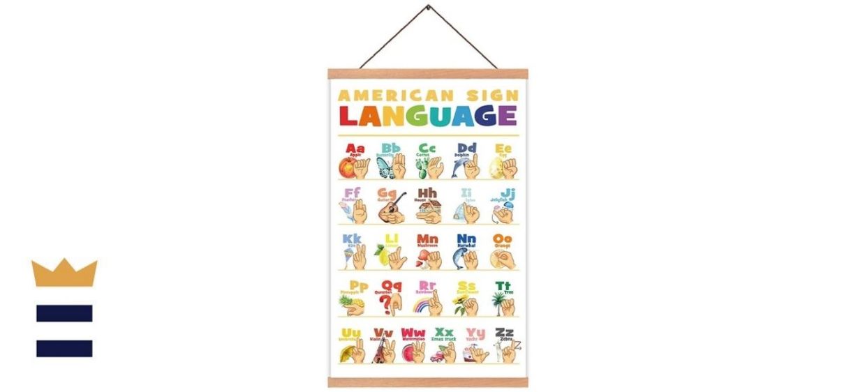 Kairne Colorful Sign Language Poster 