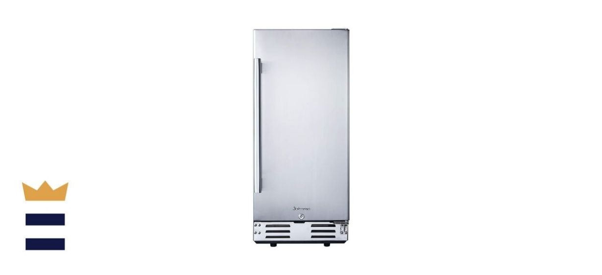 Kalamera 15-Inch Stainless Steel Beverage Refrigerator 