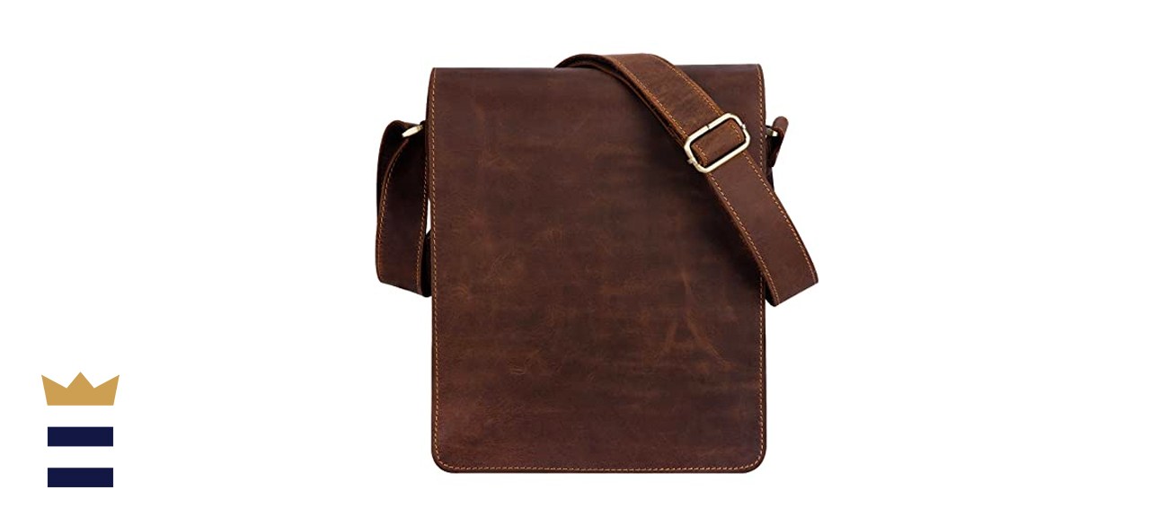 Kattee leather hotsell messenger bag