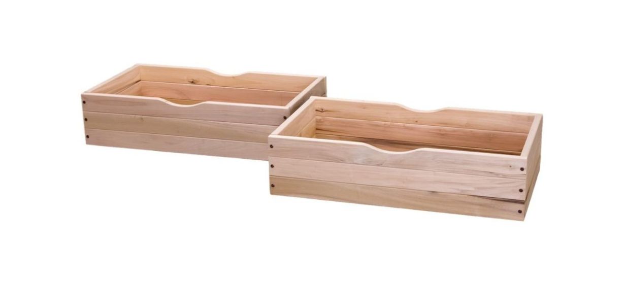 KD Frames Rolling Under Bed Storage Drawer - Set of 2