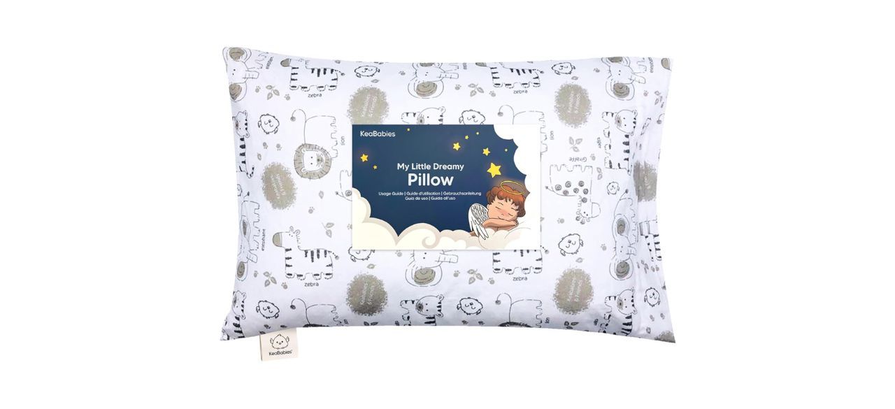 KeaBabies Toddler Pillow on white background