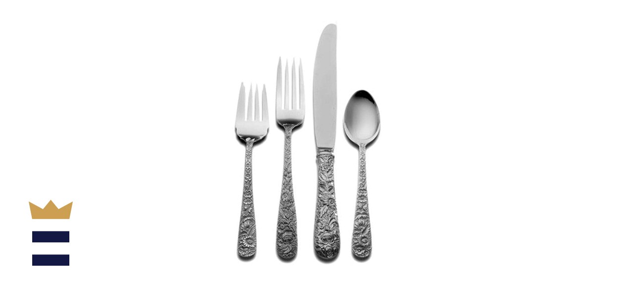 Kirk Stieff Repousse 4-pc Sterling Silver Flatware Set