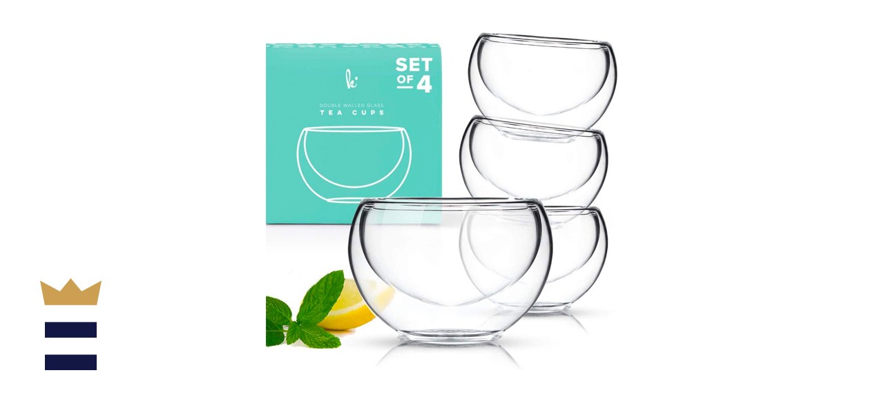 Kitchables Double Walled Glass Tea Cups