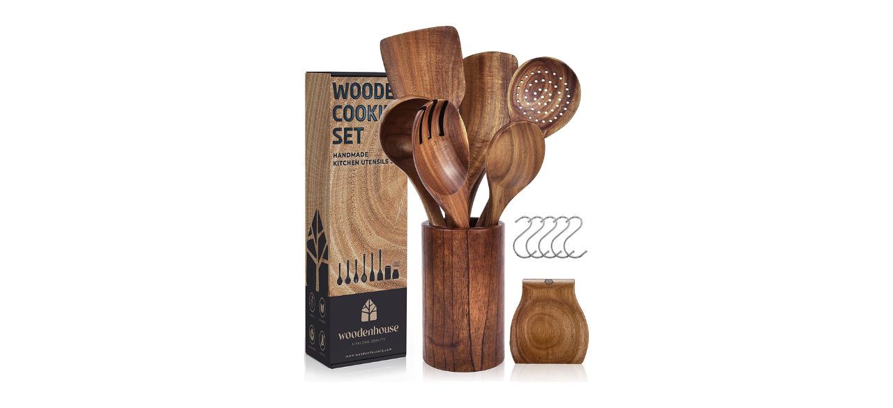 Woodenhouse Wooden Cooking Utensils Set