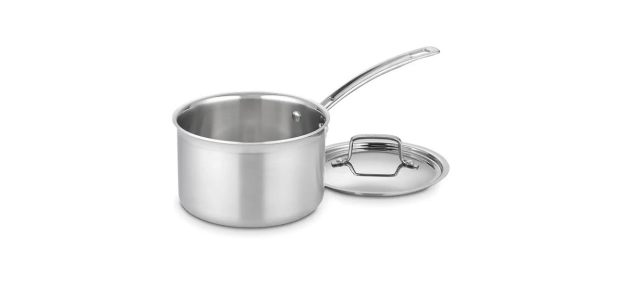 Kitchen-Best Cuisinart MCP193-18N Multiclad Pro Triple Ply Stainless 3-qt Sauceopan with lid