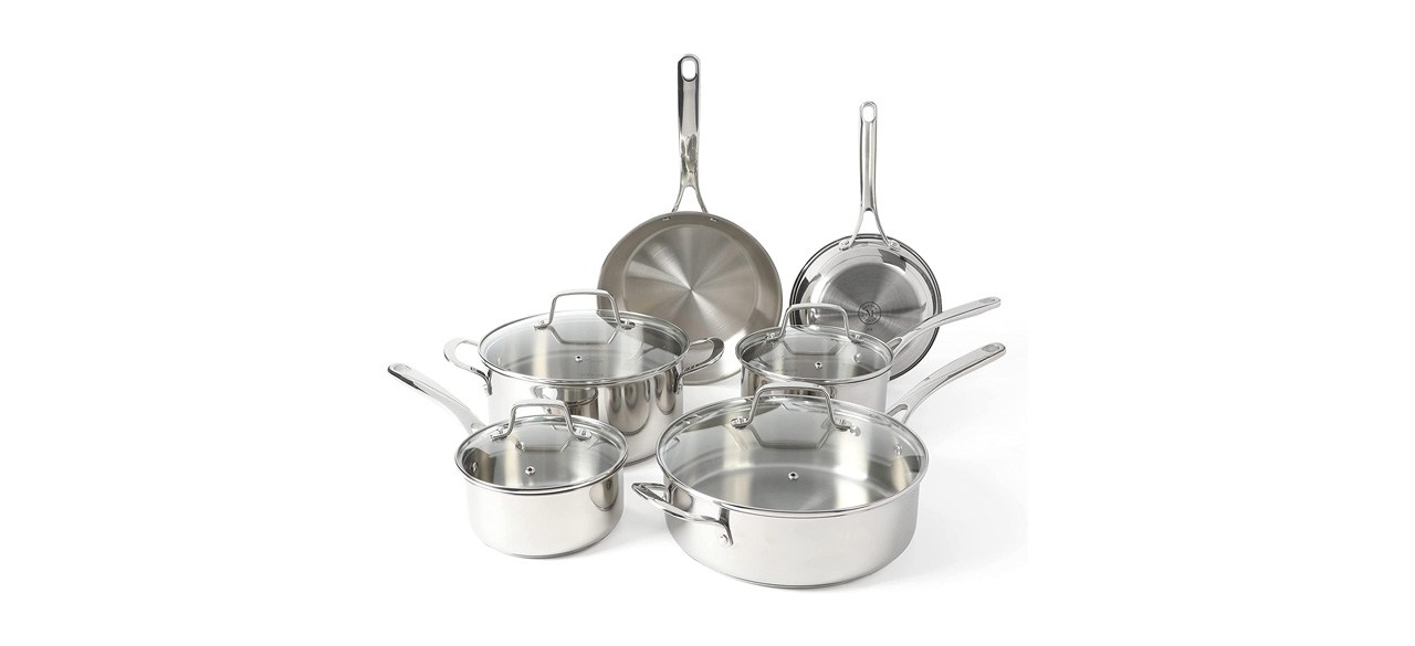 Best Martha Stewart Castelle 10-Piece Stainless Steel Cookware Set