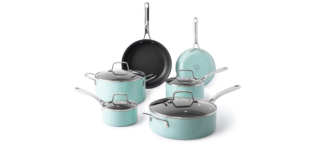 Best Martha Stewart Lockton Premium Nonstick 10-Piece Enamel Cookware Set