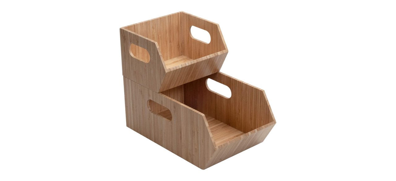 Kitchen-Best MobileVision Bamboo Storage Bins
